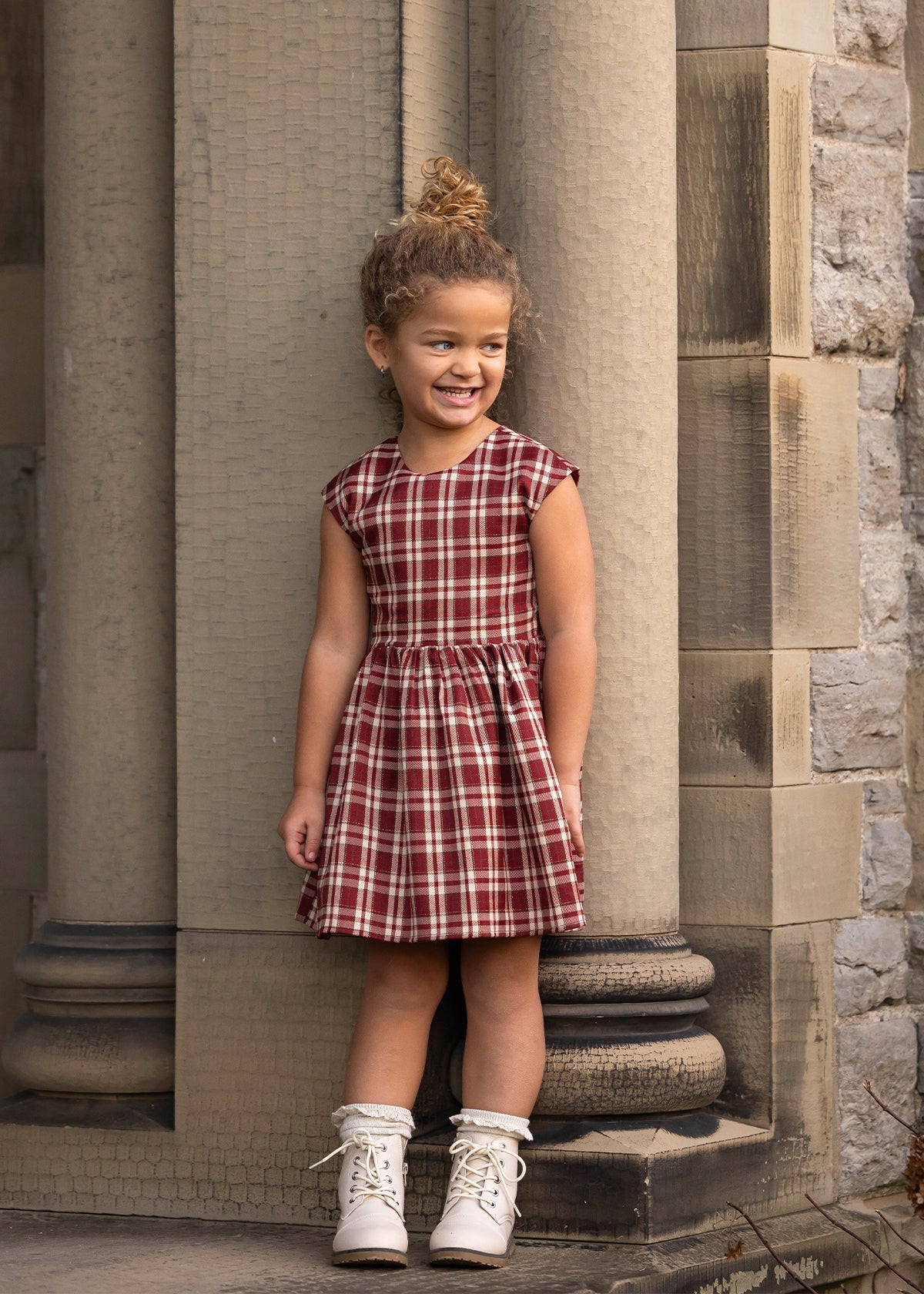 Holiday Plaid Fit & Flare Dress
