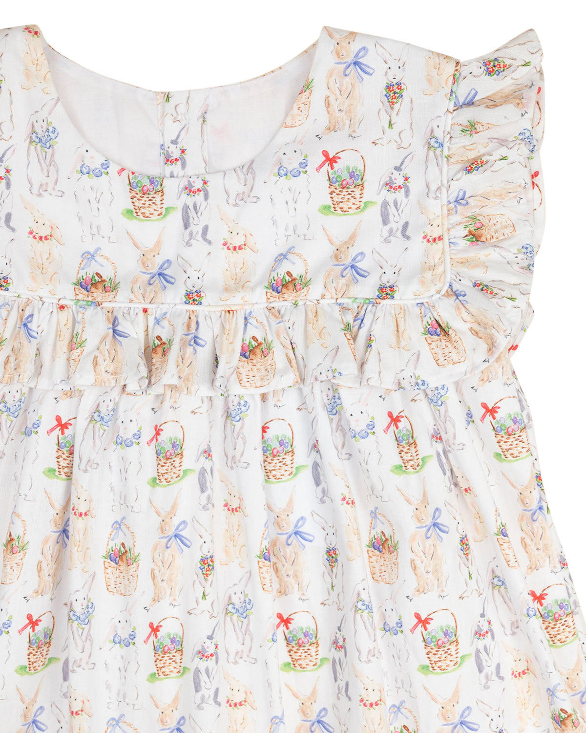 Bunny Blossom Ruffle Collar Dress