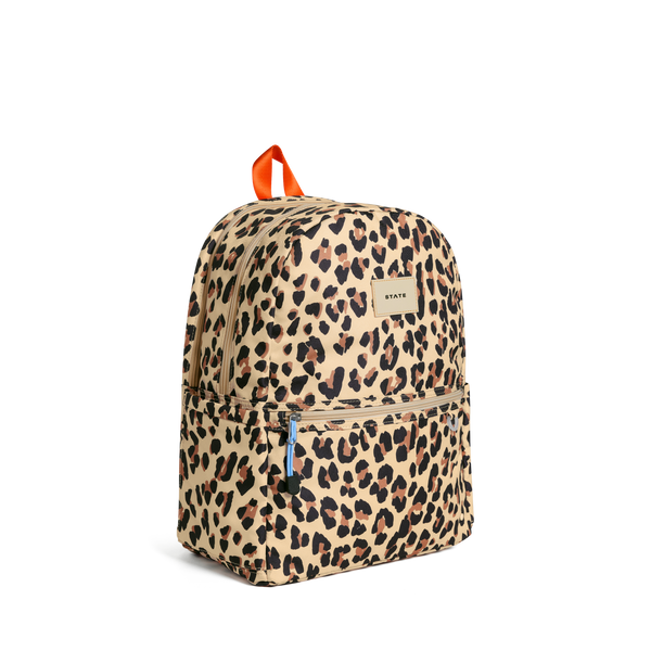 Leopard Kane Double Pocket Backpack