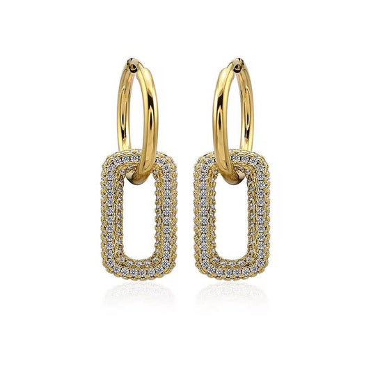 Liv Pave Hoop Earring