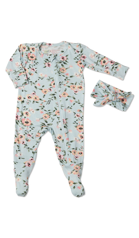 Footie 2-Piece Cloud Blue