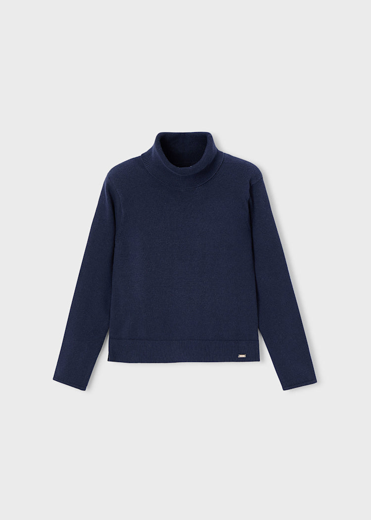 Navy Turtleneck Sweater