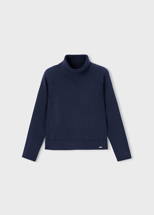 Navy Turtleneck Sweater