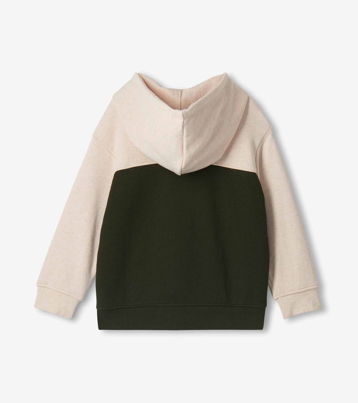 Oatmeal Colourblock Pullover Hoodie