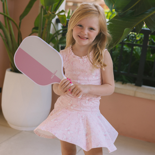Pink Butterfly Skort Set