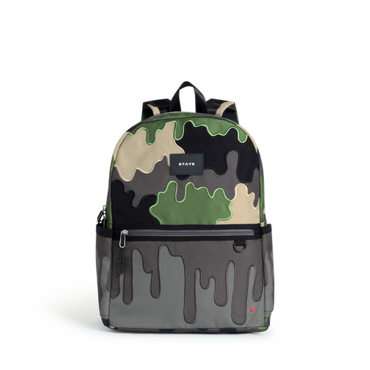 Camo Drip Kane Double Pocket Backpack
