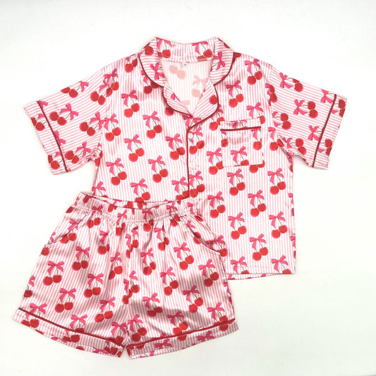 Silky Cherries Pj Set