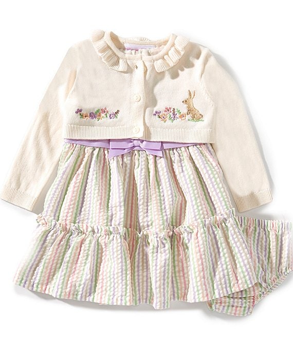 Cream Bunny Cardi Set
