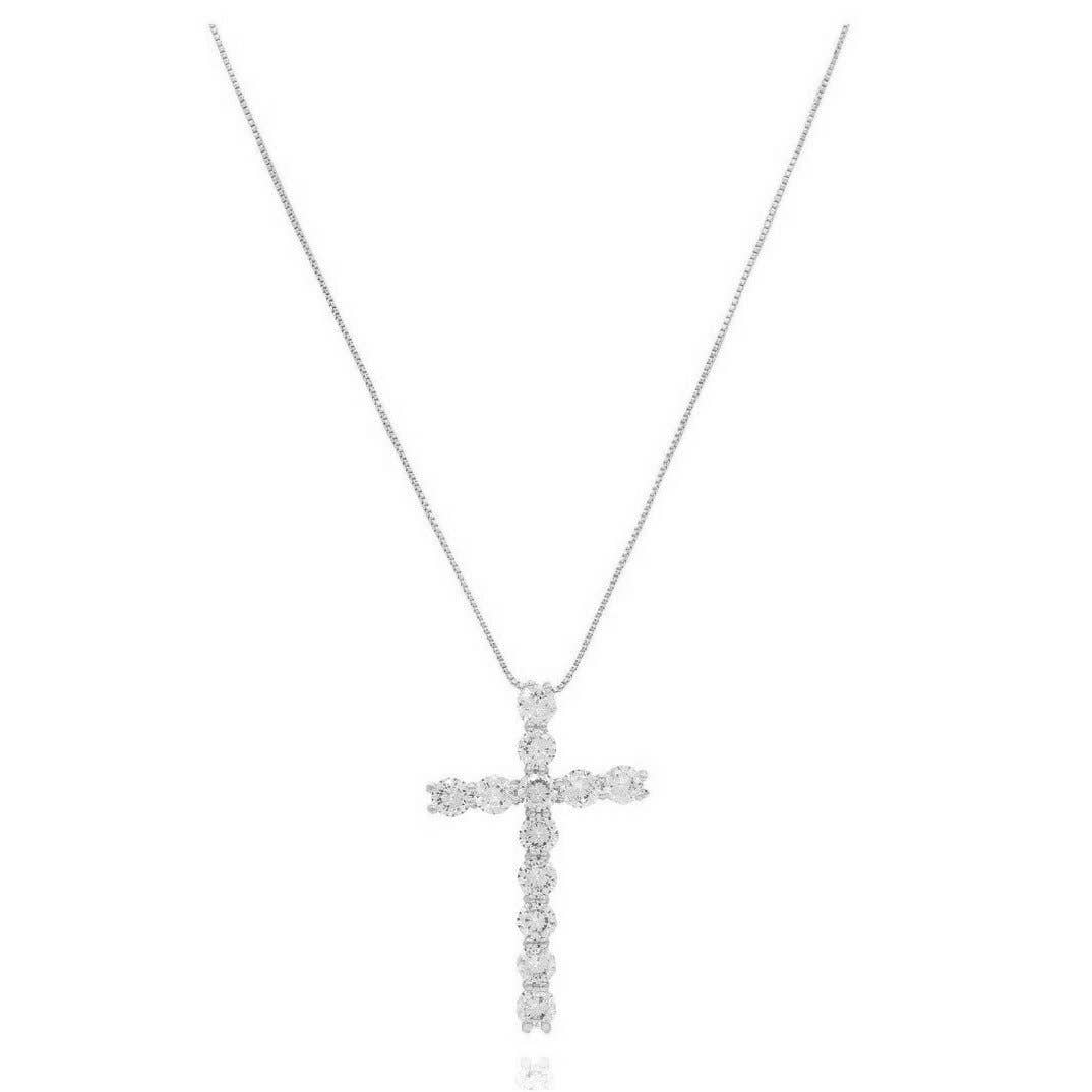 Silver Faith Cross Necklace