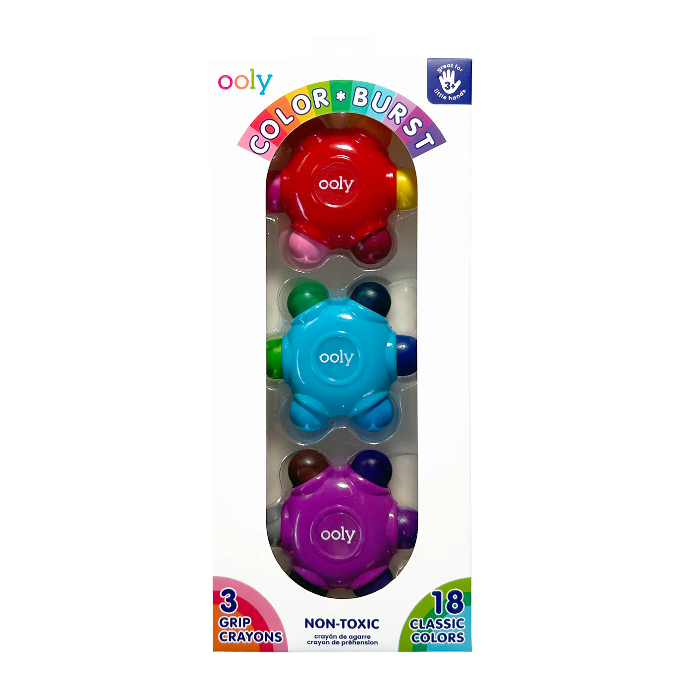 Color Burst Crayons - Set of 3