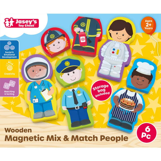 Wooden Magnetic Mix & Match People
