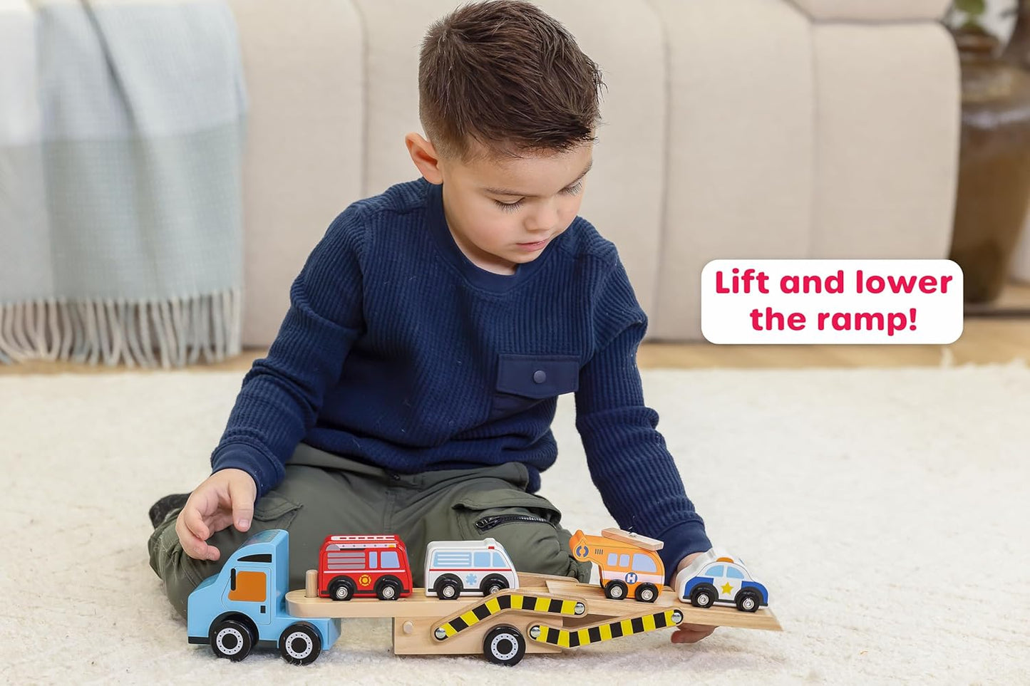 Wooden Off To The Rescue Vehicle Carrier