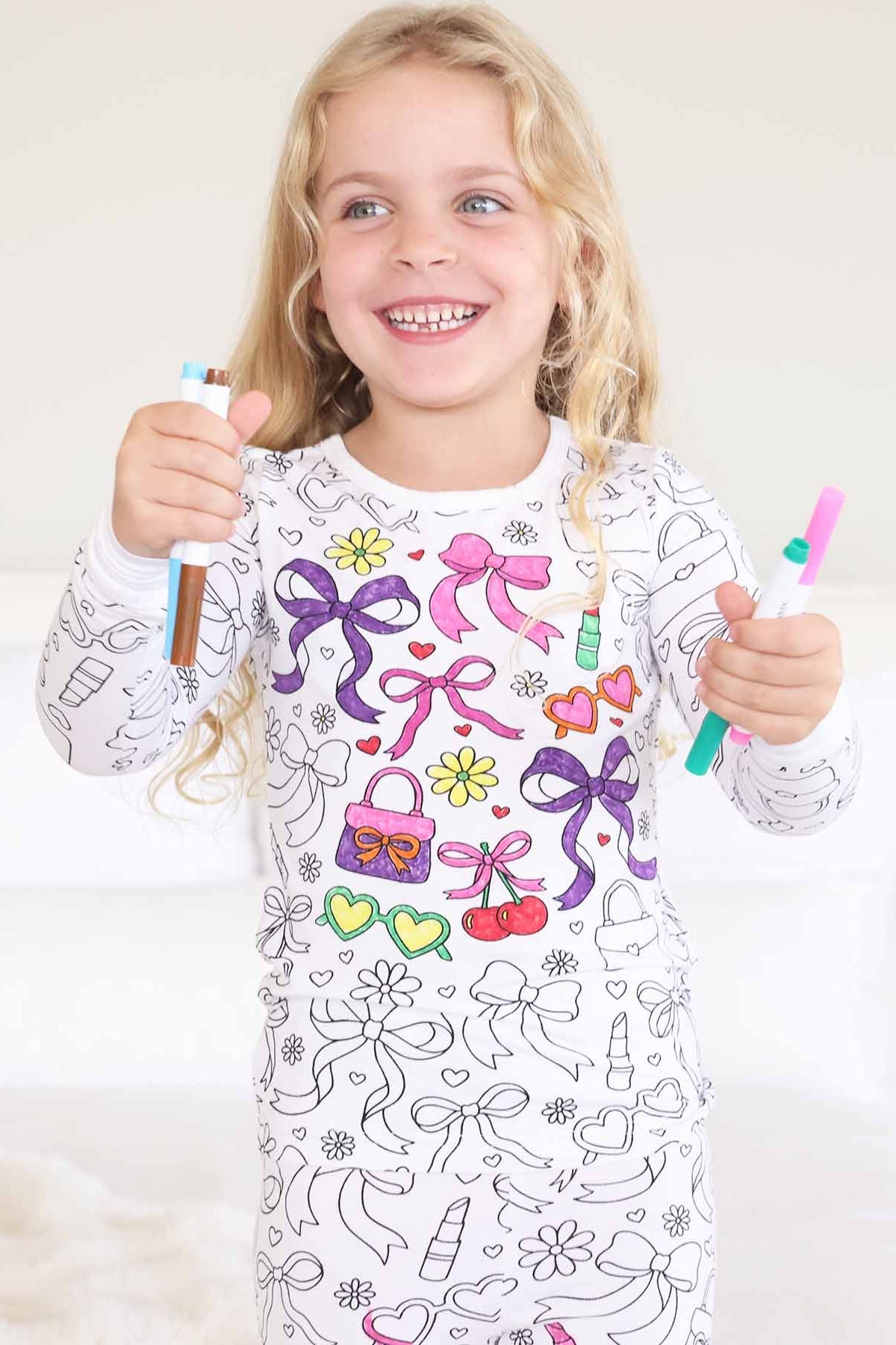 Colorable Material Girl Pj W/ Markers