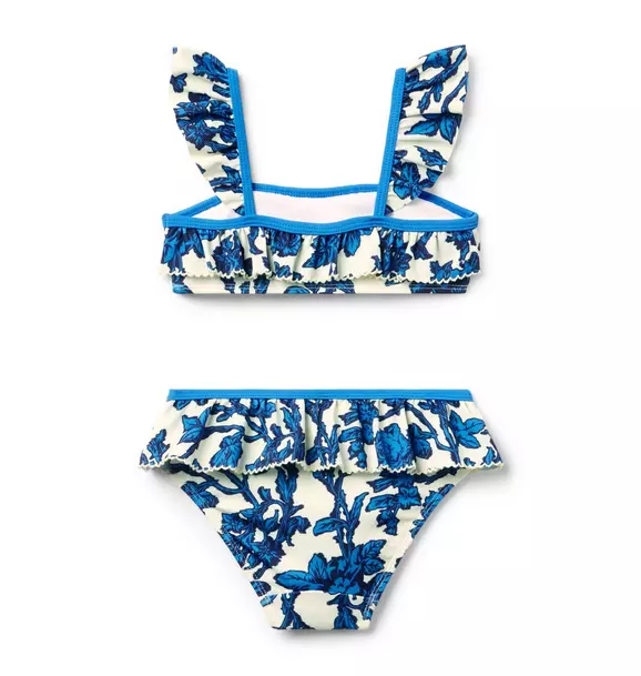 Beryl Blue Floral Swimsuit