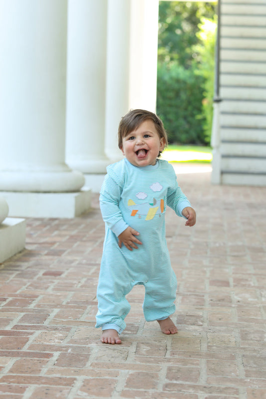 Stripe Airplane Romper