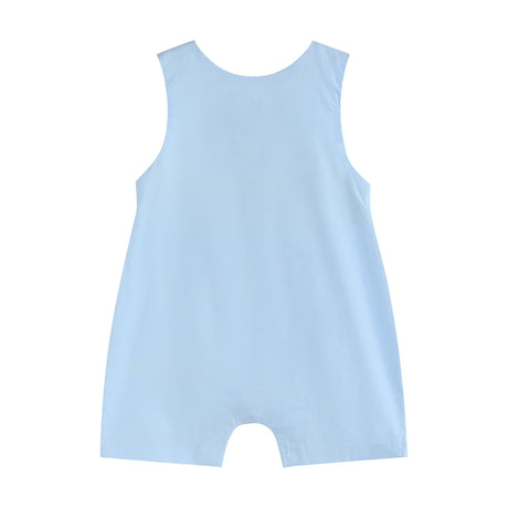Blue Easter Smocked Shortalls