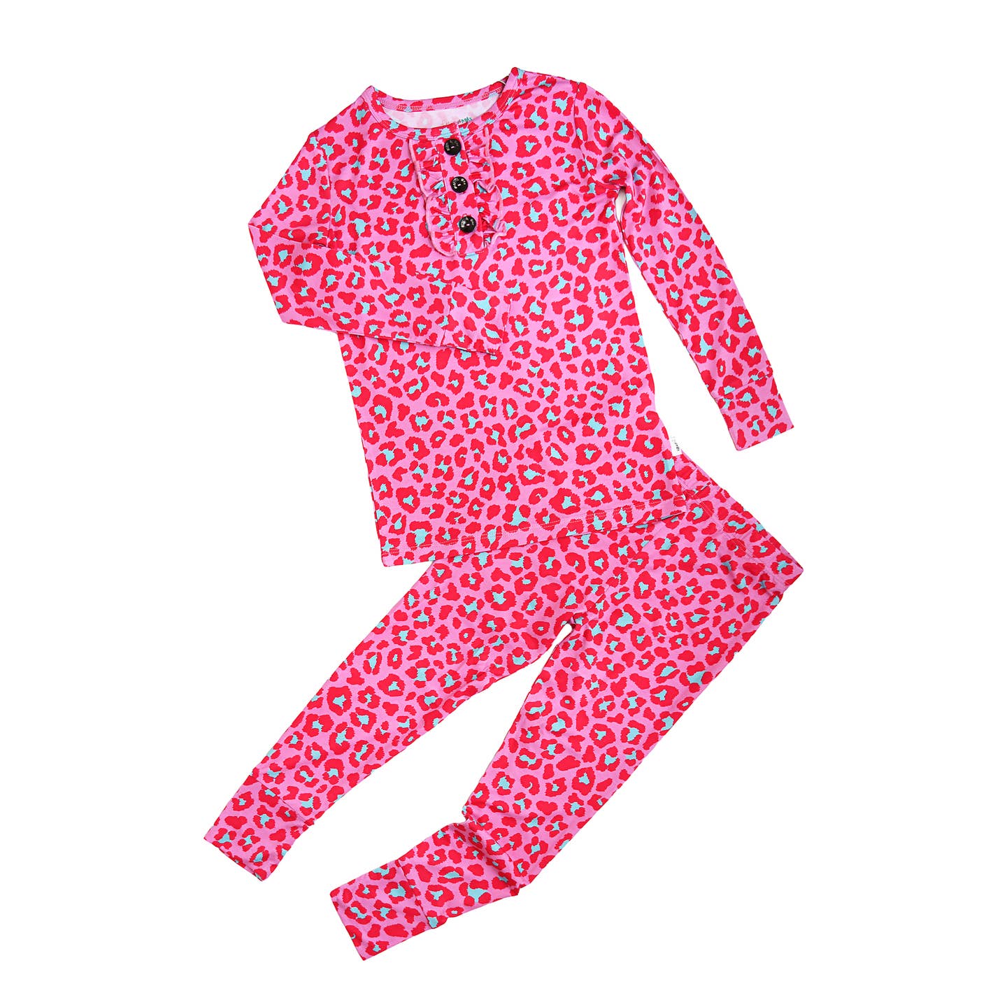 Zuri Leopard Ruffle Lounge Set