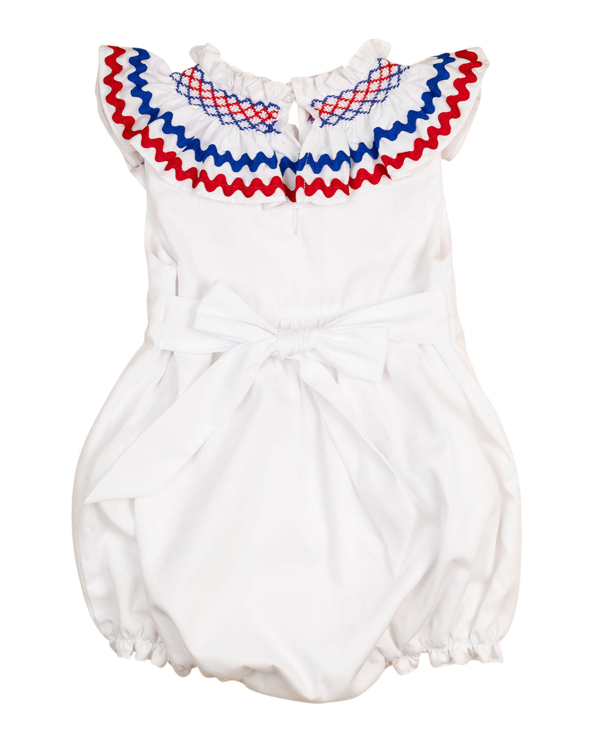 Red White Blue Smocked Chelsea Bubble