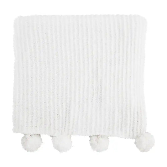 Ivory Chenille Blanket
