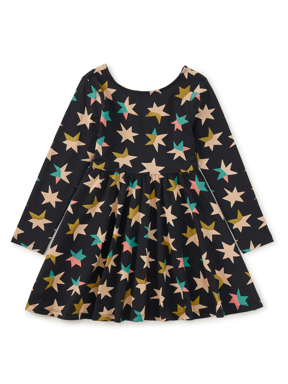 Colorblock Metallic Stars Dress