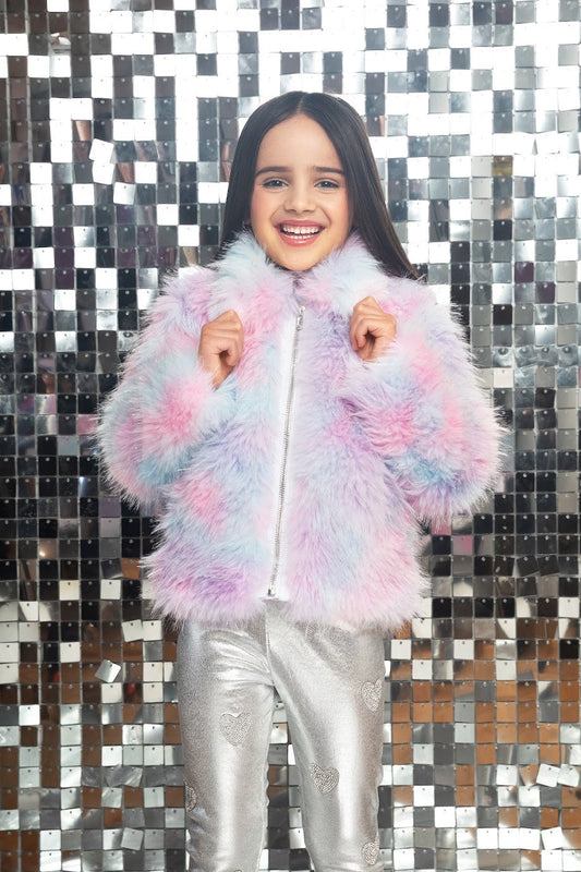 Purple Fur Pastel Jacket