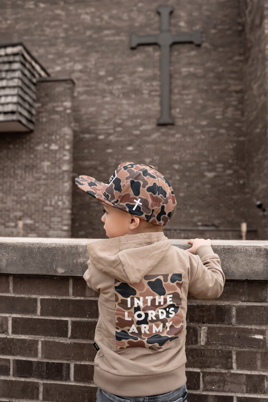 In the Lord's Army Tan Hoodie