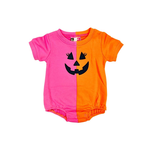 Pink/Orange Jack O Lantern Bubble