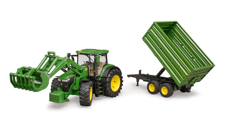 John Deere 7R 350 W/ Front Loader & Tipping Trailer