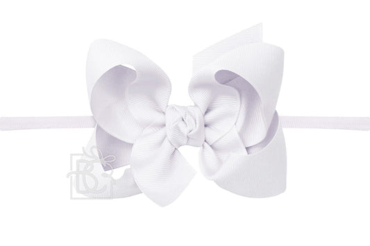 Powder Orchid 4.5" Headband Bow