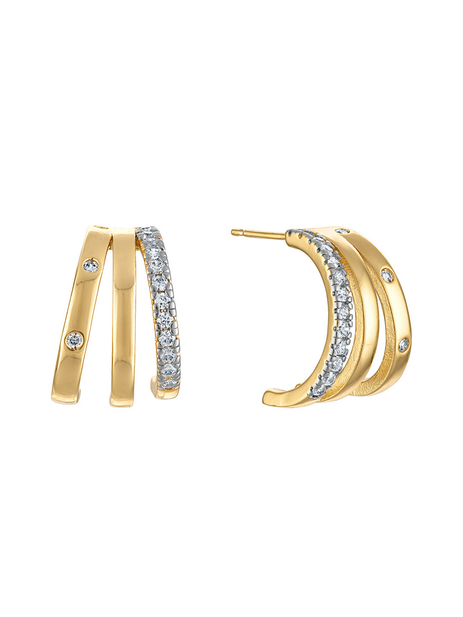 Teddy Triple Earring