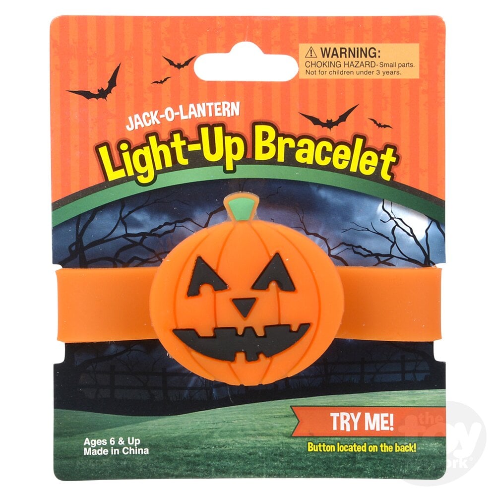 Jack-O-Lantern Light Up Bracelet