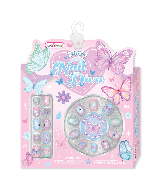 Nail Diva - Tie Dye Butterfly