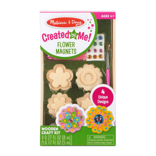 Created By Me! Wooden Flower Magnets
