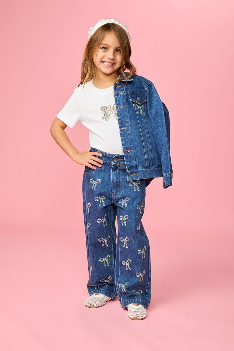 Tatiana Crystal Bow Jeans