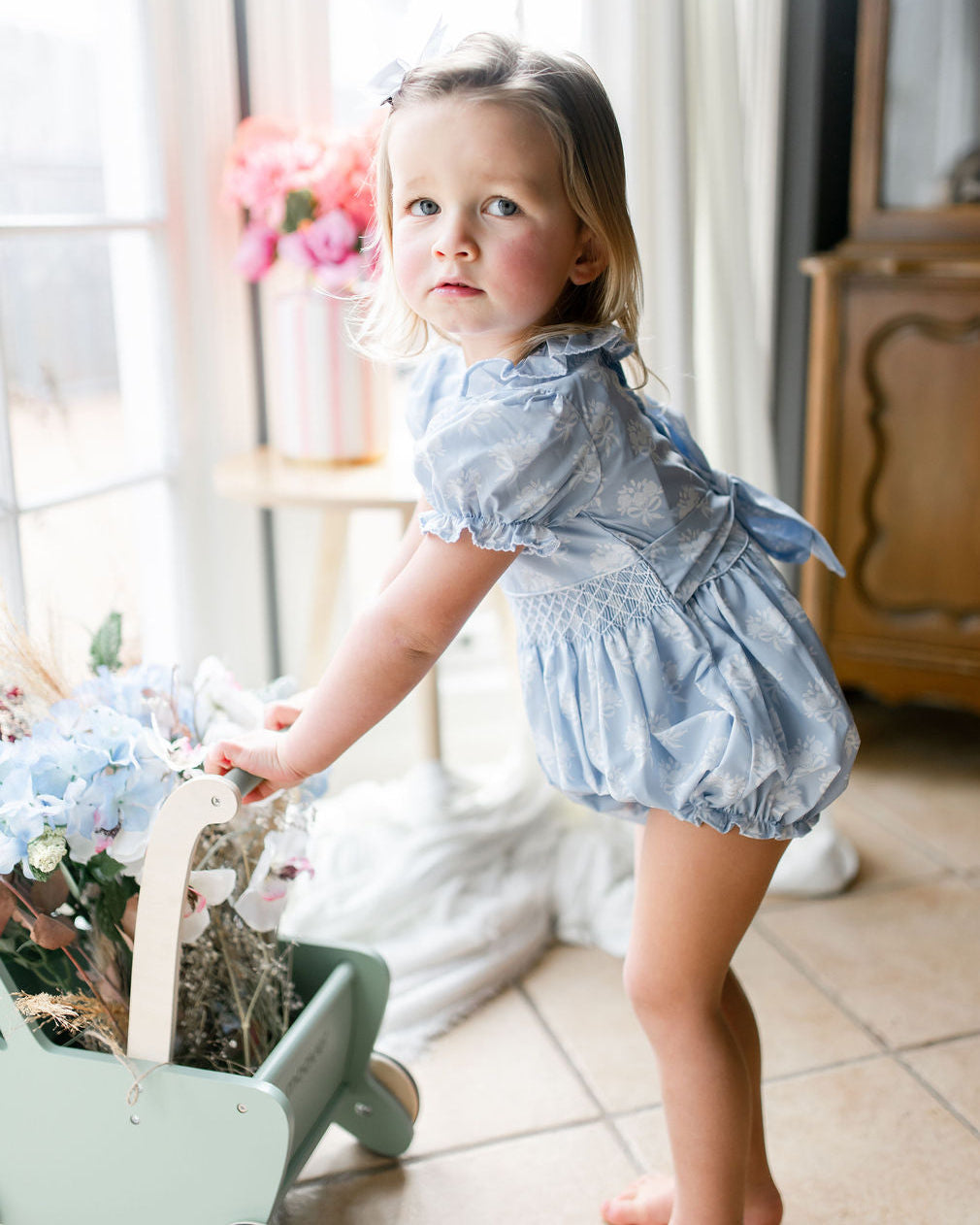 Bloom Bouquet Smocked Jenny Bubble