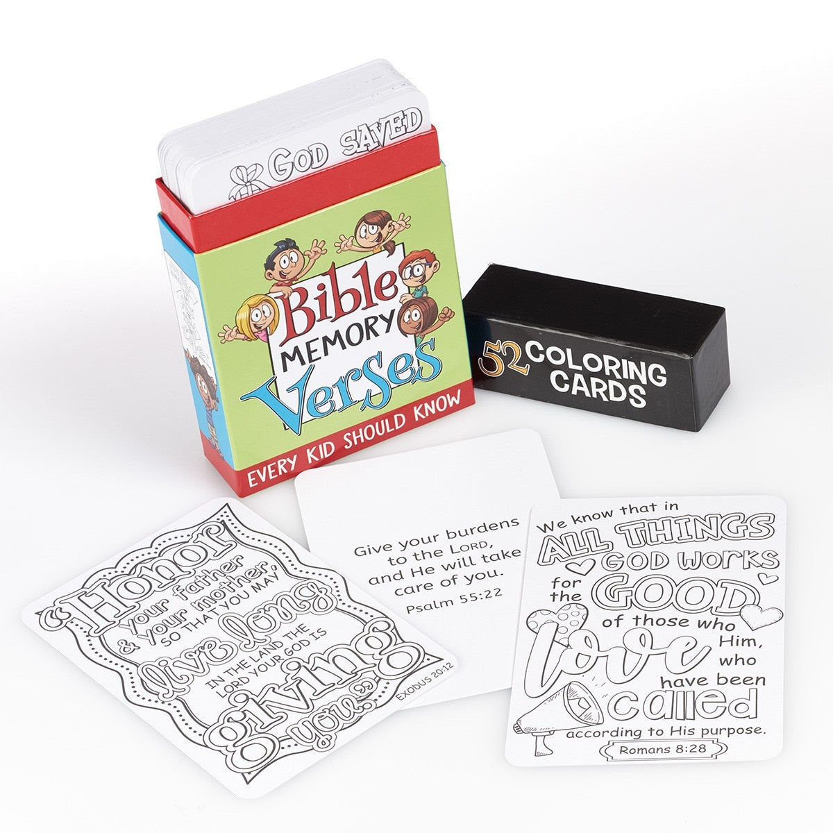 Coloring Bible Verse Memory Cards