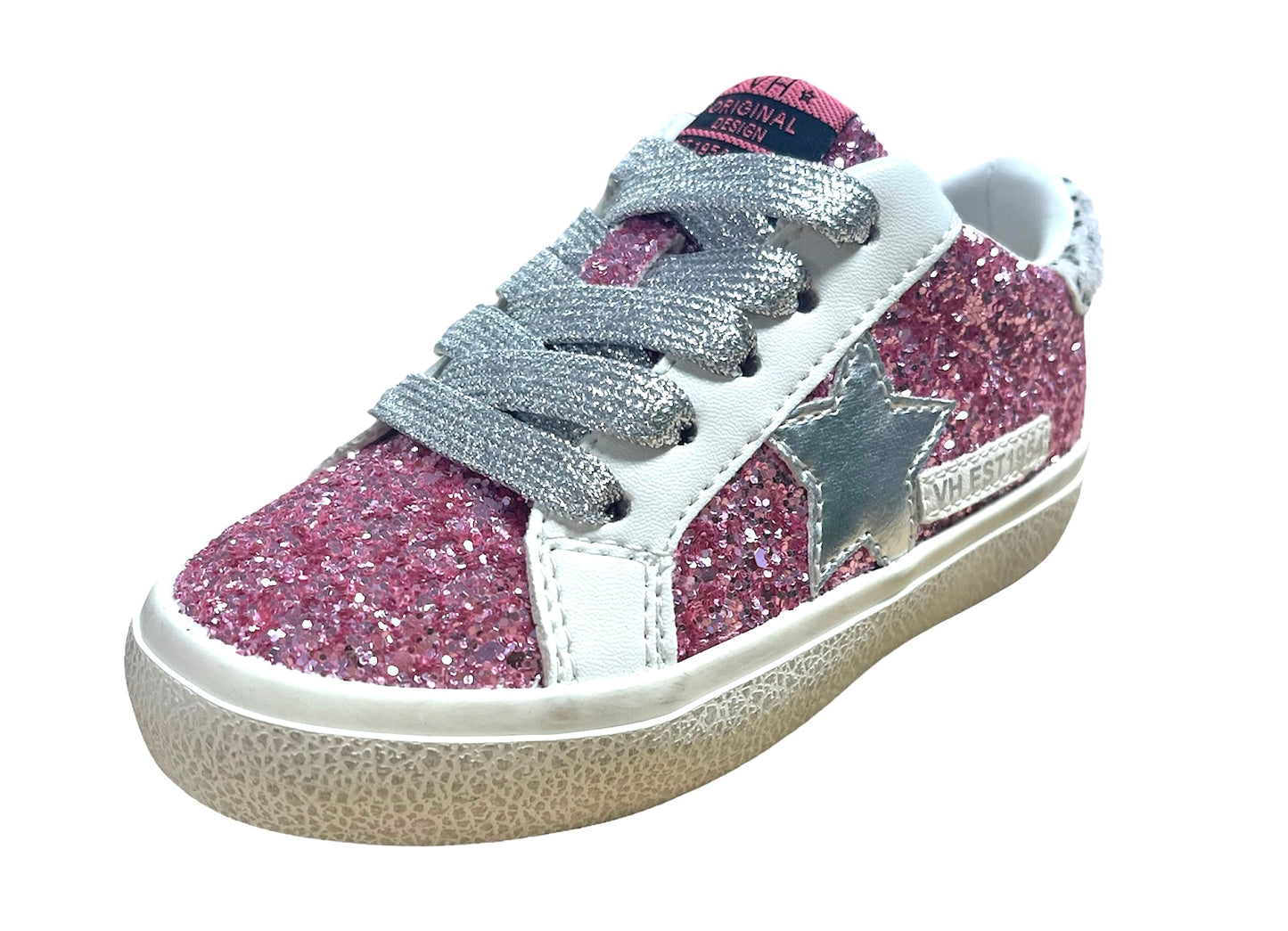 River Pink Glitter Low Top