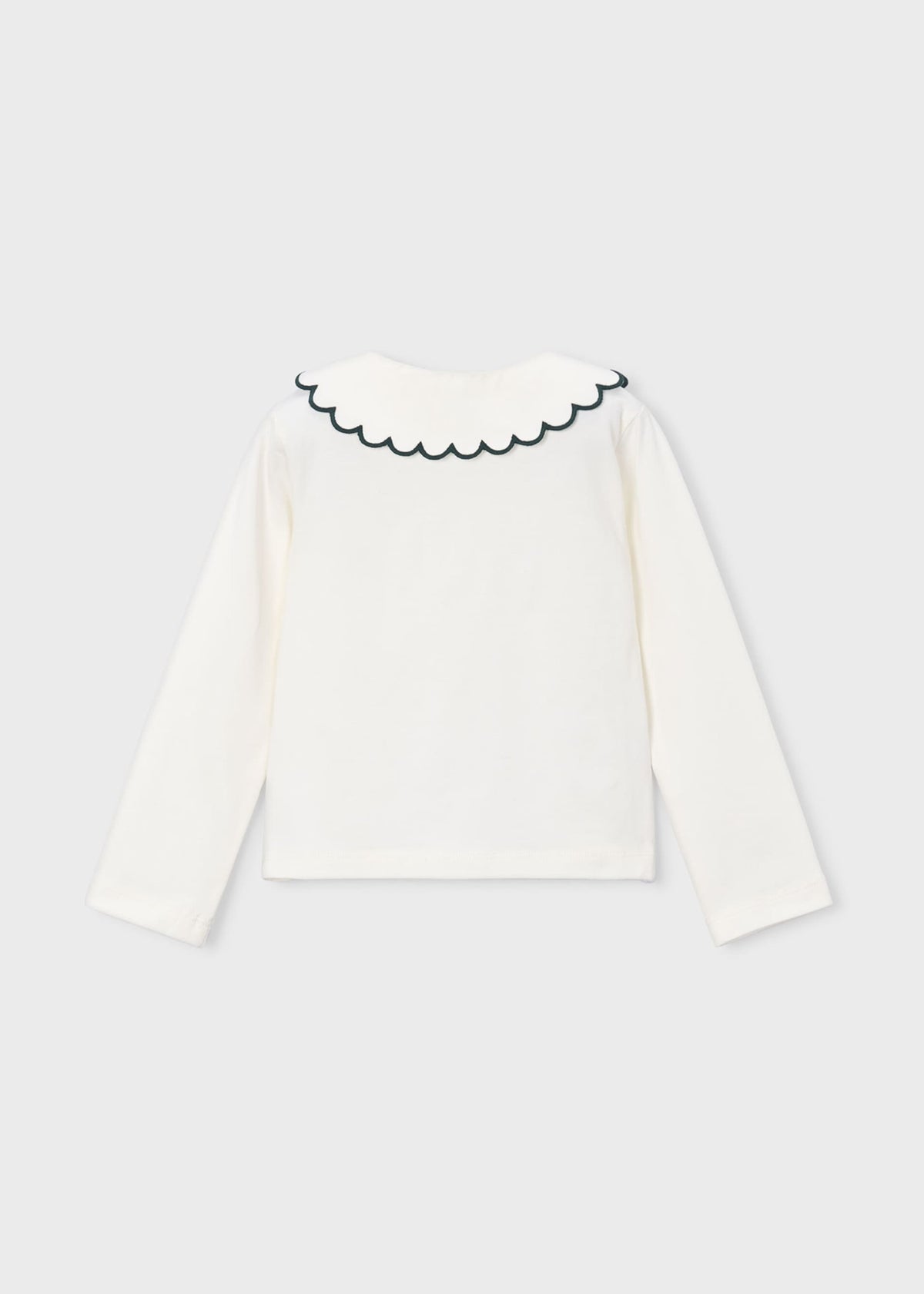 Water Lily Scalloped Collar Shirt