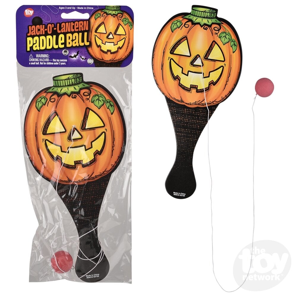 Jack-O-Lantern Paddle Ball