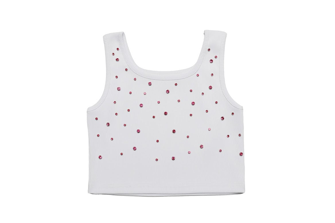 White Sprinkled Gem Top