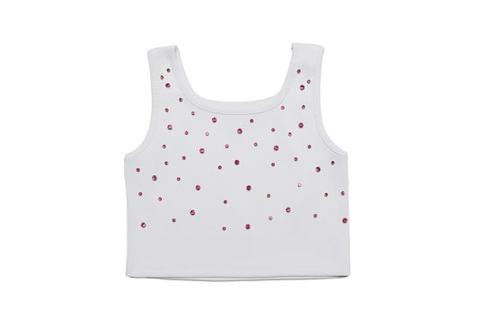 White Sprinkled Gem Top