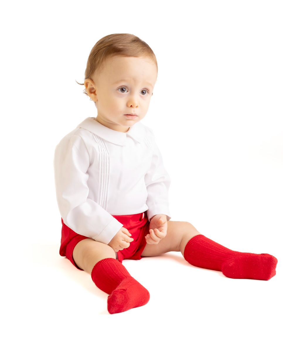 Red Classic Tabs Boy Set