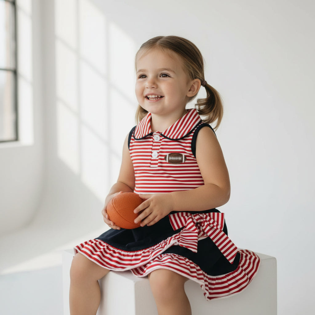 Red & Black Stripe Cheer Set