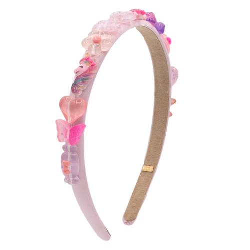 Pink Satin Charm Headband