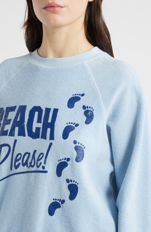 Beach Please Raglan Sweatshirt