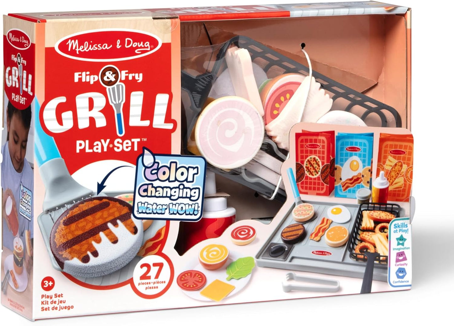 Flip & Fry Grill Play Set - Color Changing