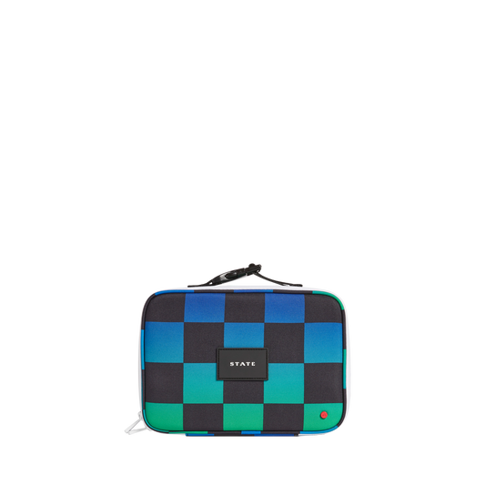Blue Checkerboard Rodgers Lunch Box