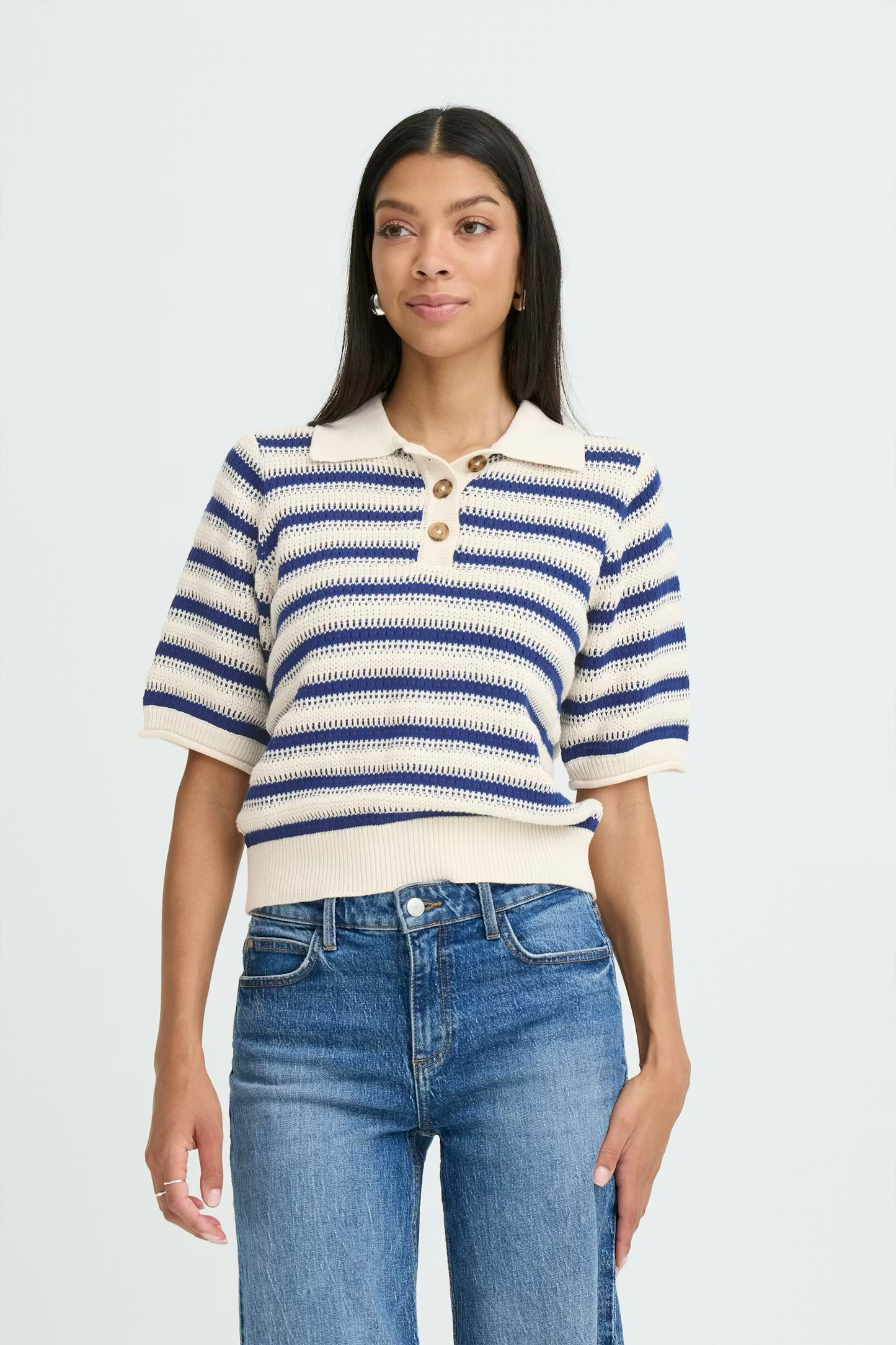 Navy Stripe BYMikala Top
