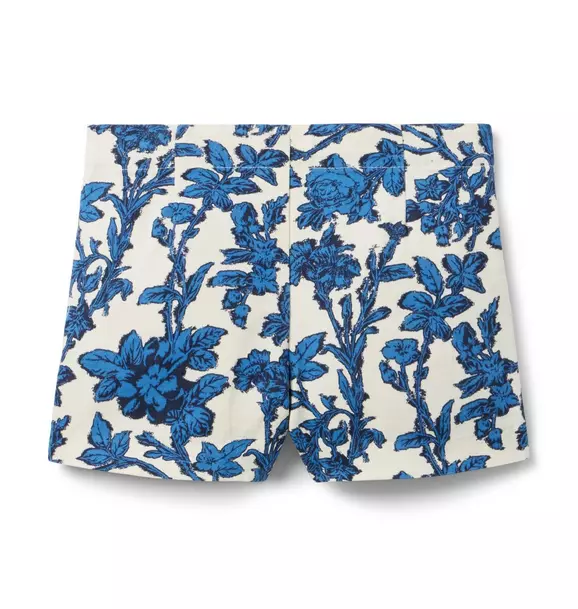 Beryl Blue Floral Short