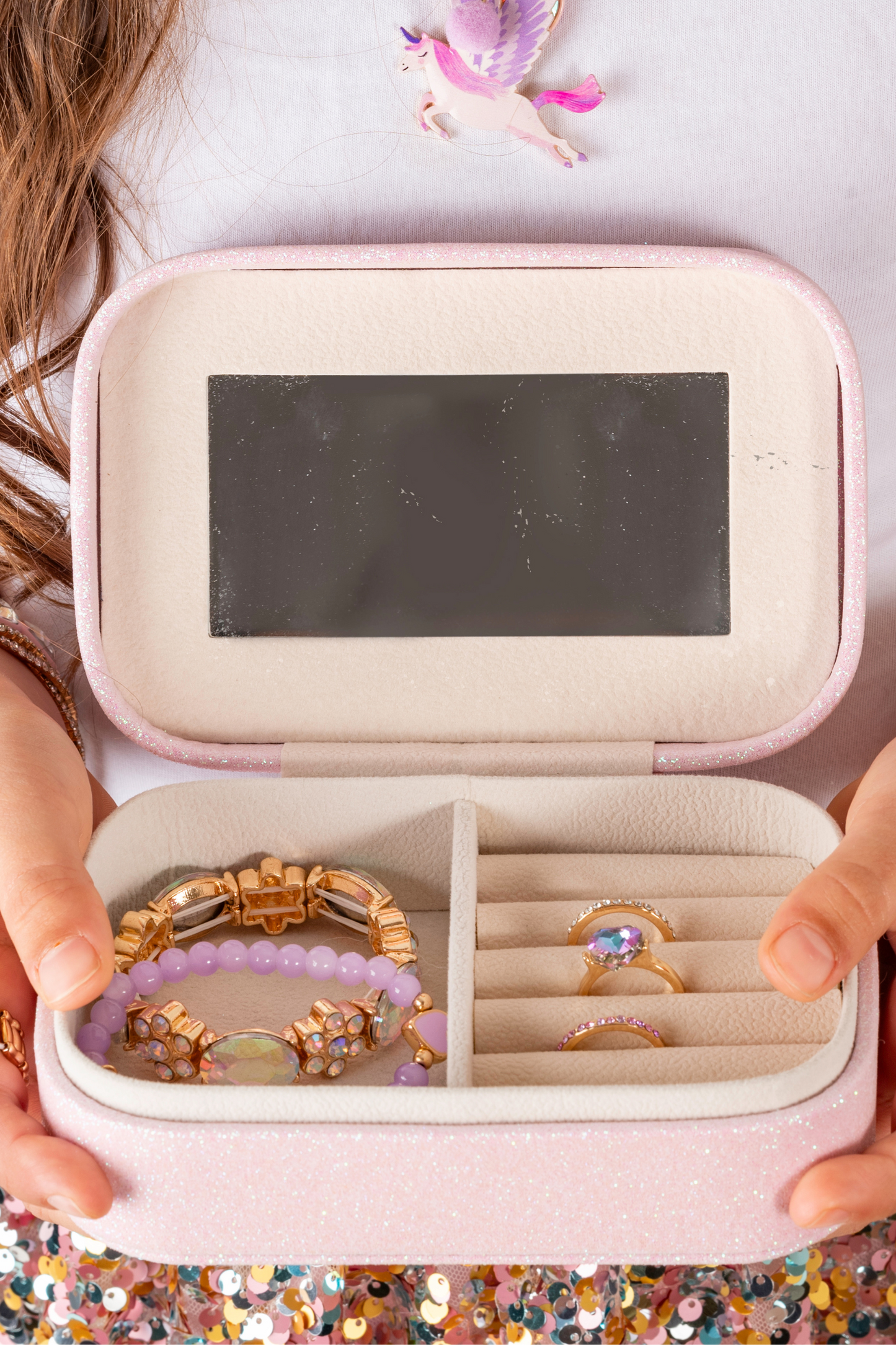 Unicorn Jewelry Box - Pink